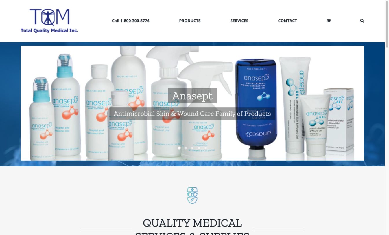 Total Quality Medical website preview